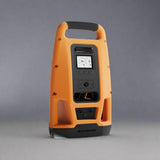 Crowcon Detective IQ Area Monitor displaying real-time gas readings on a colour LCD screen, featuring a rugged IP66/IP68 design with high-visibility alarms, ideal for temporary worksites and hazardous environments.