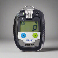 Small wearable dual gas detector for industrial use. 