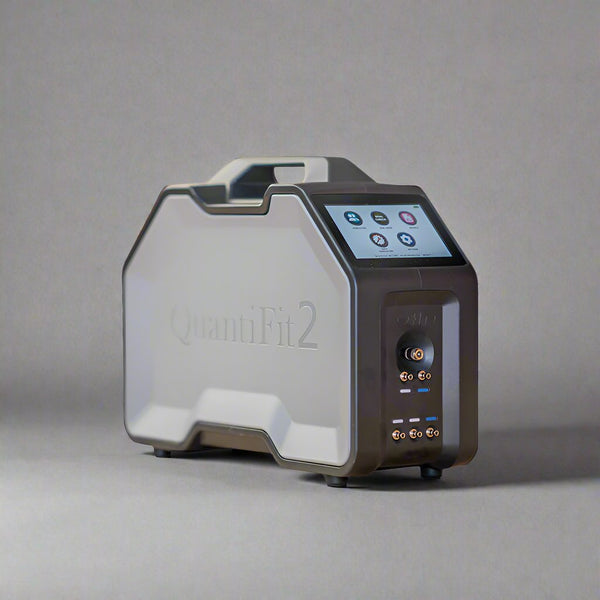 Close-up of QuantiFit 2 device, used for RPE fit testing and HSE compliance